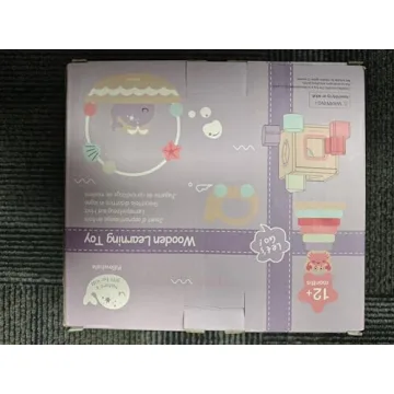 Pillowhale 4-in-1 Wooden Toddler Toys for Educational Play