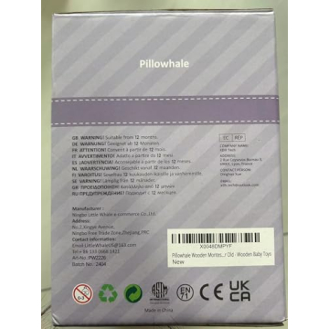 Pillowhale 4-in-1 Wooden Toddler Toys for Educational Play