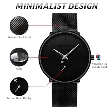 FIZILI Minimalist Waterproof Watch for Men and Women