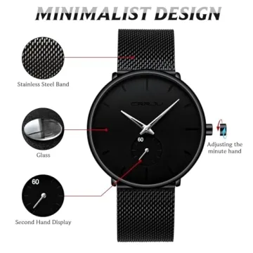 FIZILI Minimalist Waterproof Watch for Men and Women