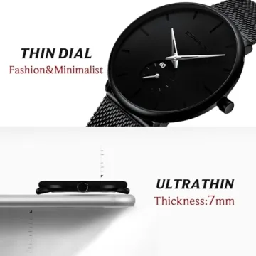FIZILI Minimalist Waterproof Watch for Men and Women