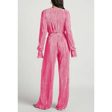 Pink Queen 2 Piece Fall Outfit for Women Casual Fashion