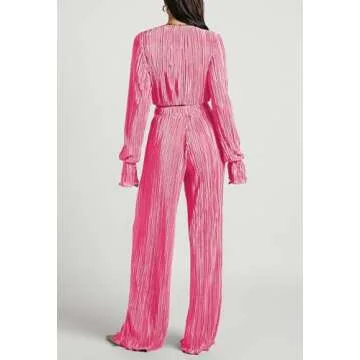 Pink Queen 2 Piece Fall Outfit for Women Casual Fashion