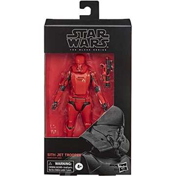 STAR WARS The Black Series Sith Jet Trooper Toy - 6-Inch Scale Collectible Action Figure