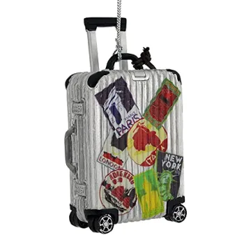 Kurt Adler Travel Luggage Ornament for Personalized Gifting