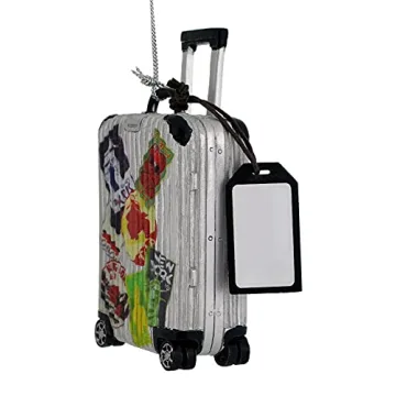 Kurt Adler Travel Luggage Ornament for Personalized Gifting