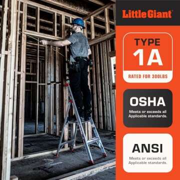 Lightweight Flip-N-Lite Ladder 6 Foot for Home Use