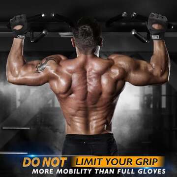 ihuan New Breathable Workout Gloves for Women & Men - No More Sweaty & Full Palm Protection Gym Exercise, Cycling, Fitness, Weightlifting, Pull-ups, Deadlifting, Rowing