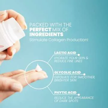 Eva Naturals Stop the Clock Anti-Aging Cream (1.7oz) - Face Moisturizer Visibly Reduces Wrinkles, Facial Skin Care Products With Glycolic - Moisturizer for Face - Premium Quality Face Cream