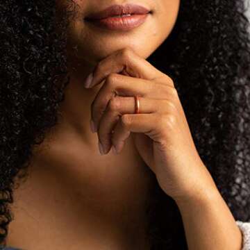 Enso Rings Halo Elements Silicone Ring – Stackable Wedding Engagement Band – Thin Minimalist Ban...