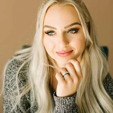 Enso Rings Halo Elements Silicone Ring – Stackable Wedding Engagement Band – Thin Minimalist Band – 2.54mm Wide, 1.5mm Thick – Silver-Colored, Size 6