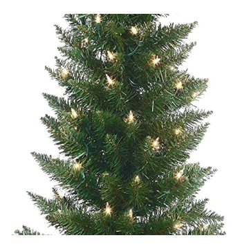 Set of 2 Lighted 4ft Cedar Topiary Trees for Home Decor