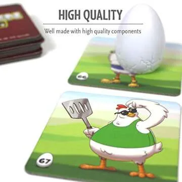 ThinkFun Chicken War Game - A Strategic Board Game with a Fun Theme and Hilarious Artwork, Perfect for Game Nights