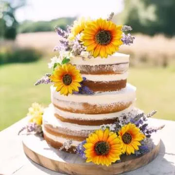 Olrla 10pcs Artificial Sunflowers for Home & Events