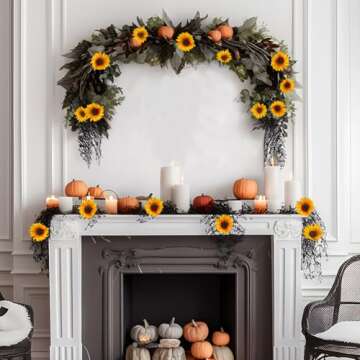 Olrla 10pcs Artificial Sunflowers for Home & Events