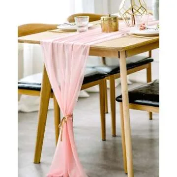 Shop BOXAN Pink Table Runner for Weddings and Parties