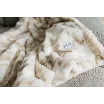 Premium Soft Faux Fur Oversized Throw Blanket 60" x 80"