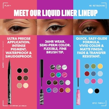 NYX Epic Ink Liner Waterproof Liquid Eyeliner Brown Vegan Formula