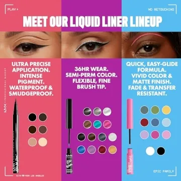 NYX Epic Ink Liner Waterproof Liquid Eyeliner Brown Vegan Formula