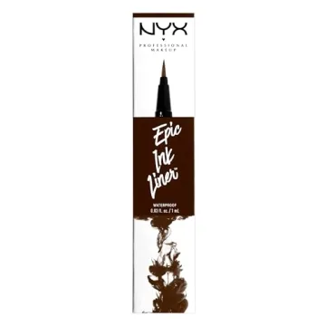 NYX Epic Ink Liner Waterproof Liquid Eyeliner Brown Vegan Formula