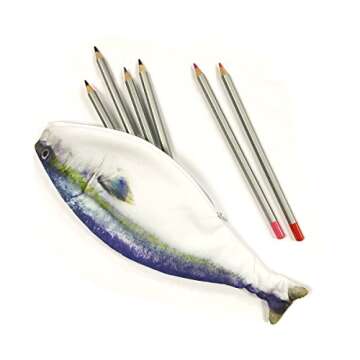 Wrapables® Fish Style Pencil Case for Fun Storage