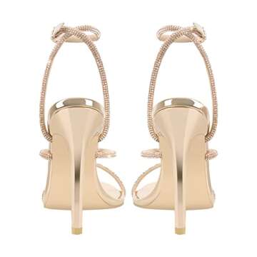 Elegant Rhinestone Gladiator Strappy Sandals for Women
