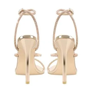 Elegant Rhinestone Gladiator Strappy Sandals for Women