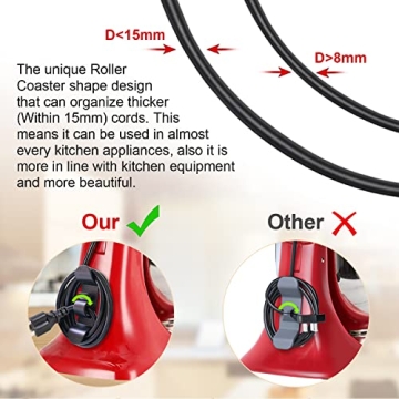 10 PCS Cord Organizer for Kitchen Appliances, 2022 Upgrade