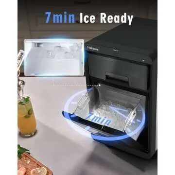 Maksone Nugget Ice Maker - Quick and High Capacity Ice