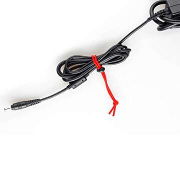 POWRIG 6" Elastic Cable Ties Bungee Cords Adjustable Cable Management Reusable -Red (10-pack)