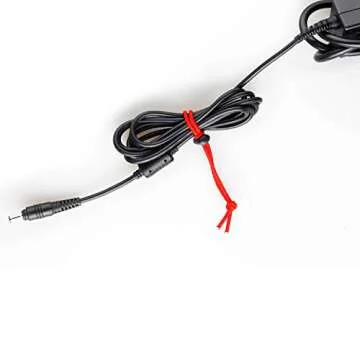 POWRIG 6" Elastic Cable Ties Bungee Cords Adjustable Cable Management Reusable -Red (10-pack)