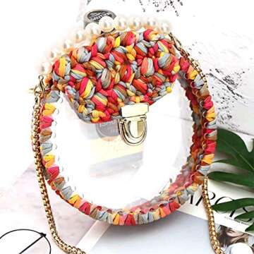 iSuperb 4 Pack Knitting Yarn Fabric Cloth T-Shirt Yarn Carpet Yarn for DIY Knitted Fabric Art Basket Bag (D)