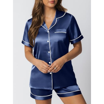 Luxury LILLUSORY Silk Satin Pajama Set for Women