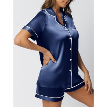 Luxury LILLUSORY Silk Satin Pajama Set for Women