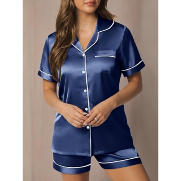 Luxury LILLUSORY Silk Satin Pajama Set for Women