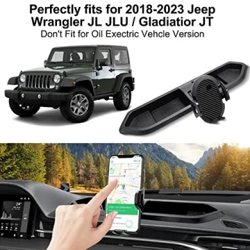 Enhanced Jeep Wrangler & Gladiator Phone Holder