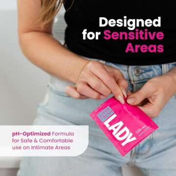 Lady Parts Feminine Wipes - Flushable Intimate Care Wipes