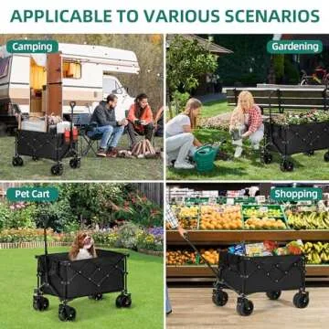 YITAHOME Heavy Duty Foldable Wagon for Outdoors and Shopping