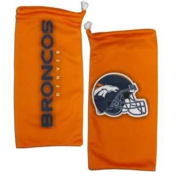 Siskiyou Sports NFL Denver Broncos Unisex Edge Wrap Sunglass and Bag Set, Team Colors, One Size