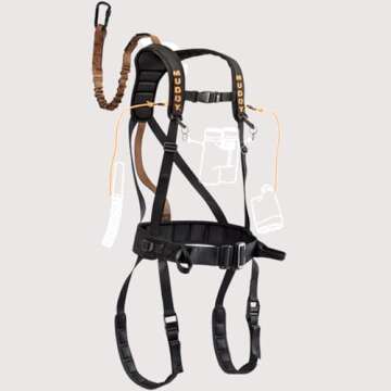 MUDDY Safeguard Youth Combo Safeguard Harness, Lineman's Rope, Tree Strap, Suspension Relief Strap, ...
