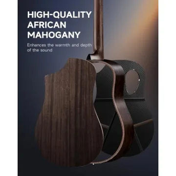 Donner 38" Carbon X Wood Acoustic Guitar Beginner Kit