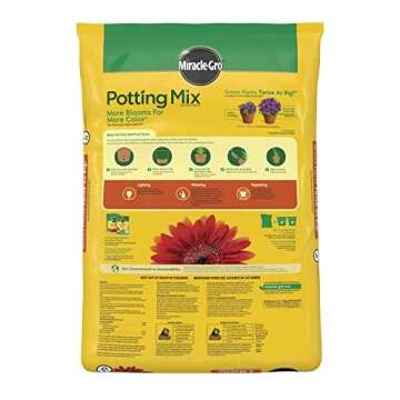 Miracle-Gro Potting Mix, For Container Plants, Flowers, Vegetables, Shrubs, Annuals, Perennials, Fee...