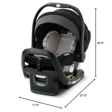 Graco SnugRide SnugFit 35 DLX Infant Car Seat - Safe & Lightweight
