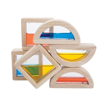 PlanToys 6 Piece Water Block Color Mixing Toy for Kids