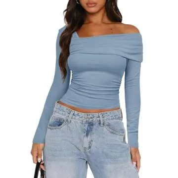 Darong Off Shoulder Cute Tops for Stylish Women