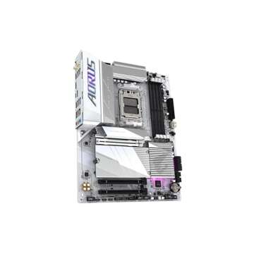 GIGABYTE B650E AORUS Elite X AX ICE AM5 LGA 1718 AMD B650 ATX Motherboard with 5-Year Warranty, DDR5, 3X M.2, PCIe 5.0, USB 3.2 Gen2X2 Type-C, WiFi 6E, 2.5GbE LAN, Q-Flash Plus, EZ-Latch Plus