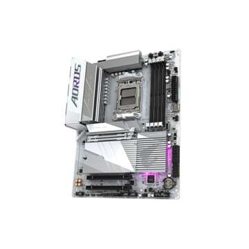GIGABYTE B650E AORUS Elite X AX ICE AM5 LGA 1718 AMD B650 ATX Motherboard with 5-Year Warranty, DDR5, 3X M.2, PCIe 5.0, USB 3.2 Gen2X2 Type-C, WiFi 6E, 2.5GbE LAN, Q-Flash Plus, EZ-Latch Plus