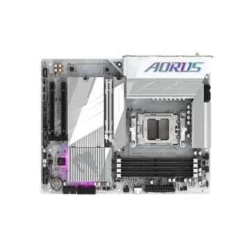 GIGABYTE B650E AORUS Elite X AX ICE AM5 LGA 1718 AMD B650 ATX Motherboard with 5-Year Warranty, DDR5, 3X M.2, PCIe 5.0, USB 3.2 Gen2X2 Type-C, WiFi 6E, 2.5GbE LAN, Q-Flash Plus, EZ-Latch Plus