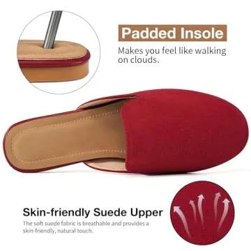 Comfortable Ecetana Mules for Women - Stylish Slip On Flats