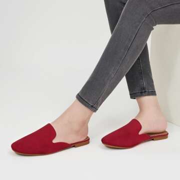 Comfortable Ecetana Mules for Women - Stylish Slip On Flats